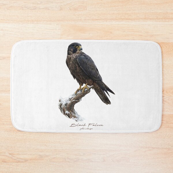 Item preview, Black Falcon on Snow Covered Branch designed and sold by Takeda-art.