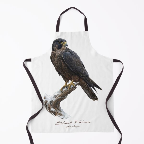 Item preview, Black Falcon on Snow Covered Branch designed and sold by Takeda-art.