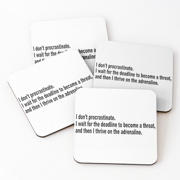 Item preview, I don't procrastinate designed and sold by DT creations.