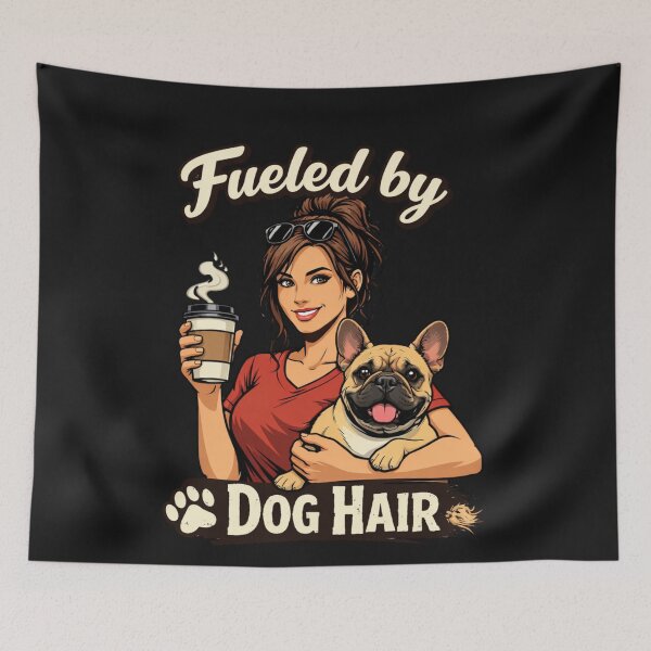 Item preview, Fueled by Dog Hair Woman Small Canine Coffee designed and sold by Tsugraf Designs.
