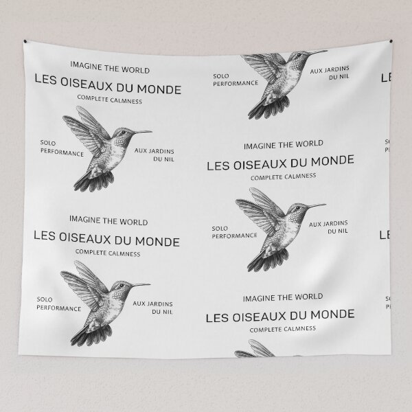 Item preview, Hummingbird flying, small summer exotic bird, jardins designed and sold by wizard-work.