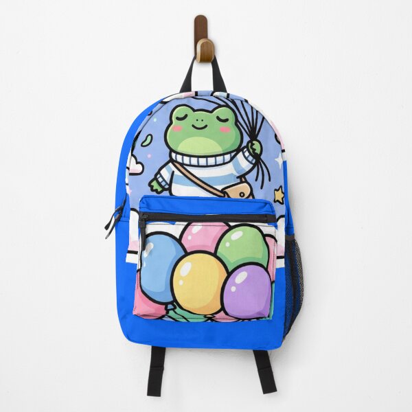 Item preview, Dreamy Balloon Frog – Cute Floating Sky Cartoon Aesthetic designed and sold by ArtsyExplorer.