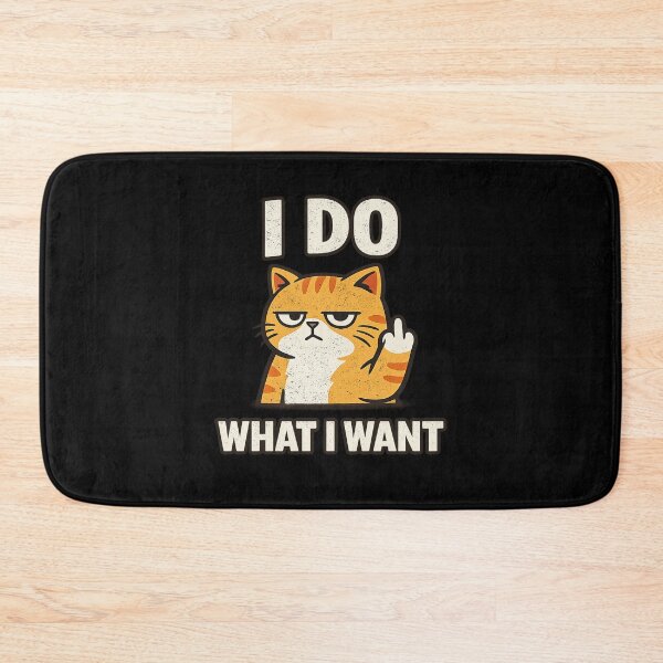 Item preview, I Do What I Want - Funny Sarcastic Cat designed and sold by UBdesign.