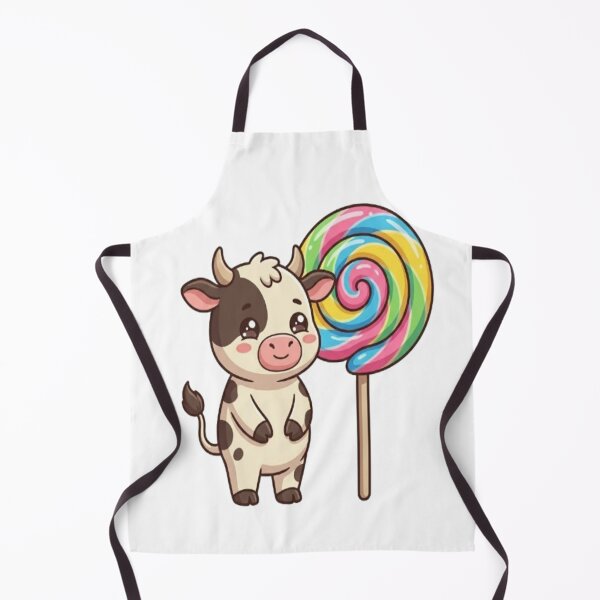 Item preview, Cute Cow With Colorful Lollipop designed and sold by Ella_Sketch.