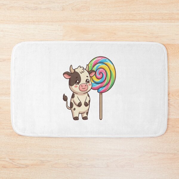 Item preview, Cute Cow With Colorful Lollipop designed and sold by Ella_Sketch.