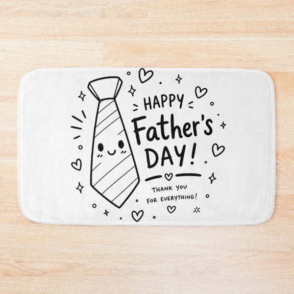 Item preview, Cute Happy Father’s Day Tie Doodle Design | Funny Dad Gift Illustration | Minimal Hand Drawn Father’s Day Art designed and sold by Lu7u.