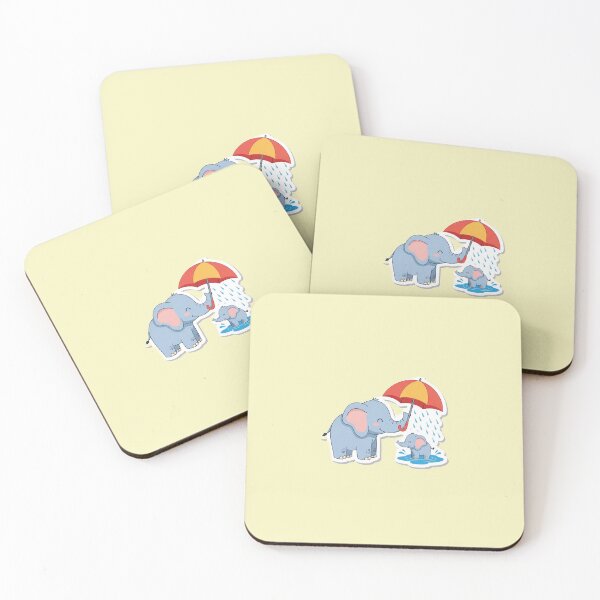 Item preview, Protective Elephant Parent Holding Umbrella - Global Day of Parents Sticker designed and sold by Picmagico.