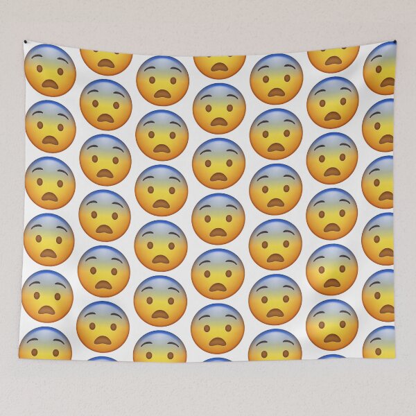 Item preview, Fearful Emoji Panic Shock Scared Mood designed and sold by Tom-Riley.