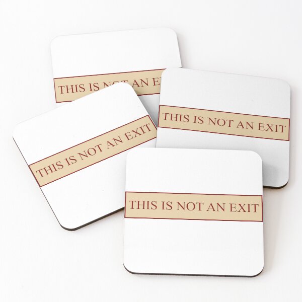 Item preview, THIS IS NOT AN EXIT sign from American Psycho designed and sold by luna-moon-emoji.