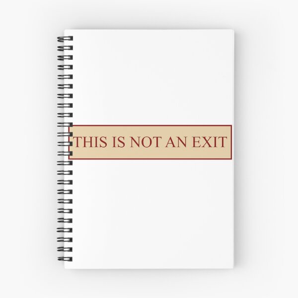 Item preview, THIS IS NOT AN EXIT sign from American Psycho designed and sold by luna-moon-emoji.