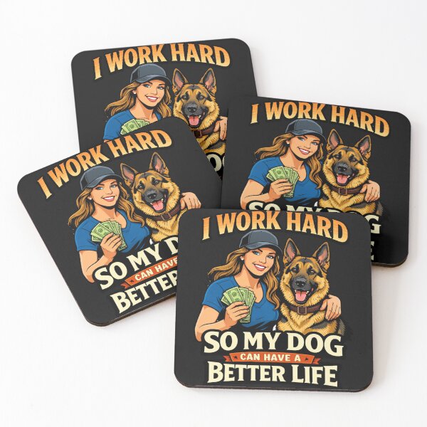Item preview, German Shepherd Owner Earning for Pet's Happy Life designed and sold by Tsugraf Designs.