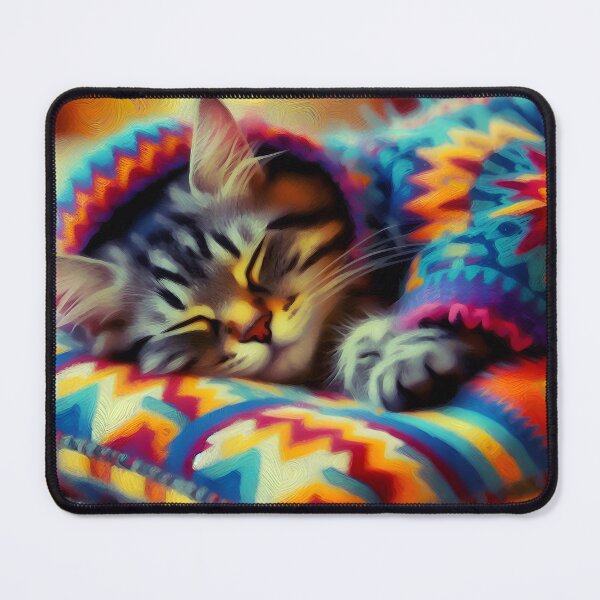 Item preview, Cozy Kitten in a Warm Blanket designed and sold by TinCatOutPost.