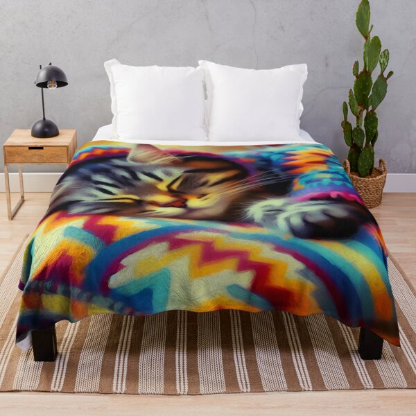 Item preview, Cozy Kitten in a Warm Blanket designed and sold by TinCatOutPost.