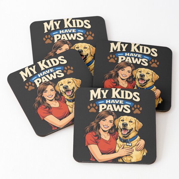 Item preview, My Kids Have Paws Dog Owner Pet Parent designed and sold by Tsugraf Designs.