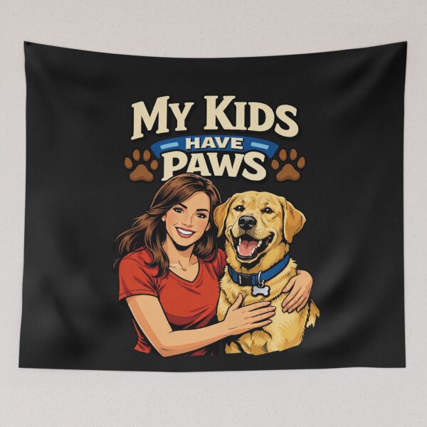 Item preview, My Kids Have Paws Dog Owner Pet Parent designed and sold by Tsugraf Designs.