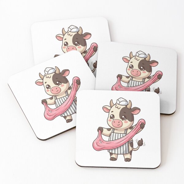 Item preview, Cute Cow Making Pink Candy designed and sold by Ella_Sketch.