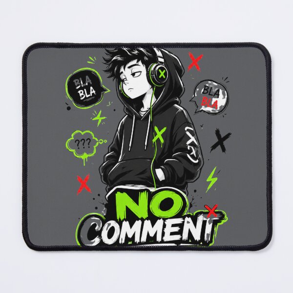 Item preview, No Comment Shirt – Silent Mood Street Style designed and sold by designsvetlana1.