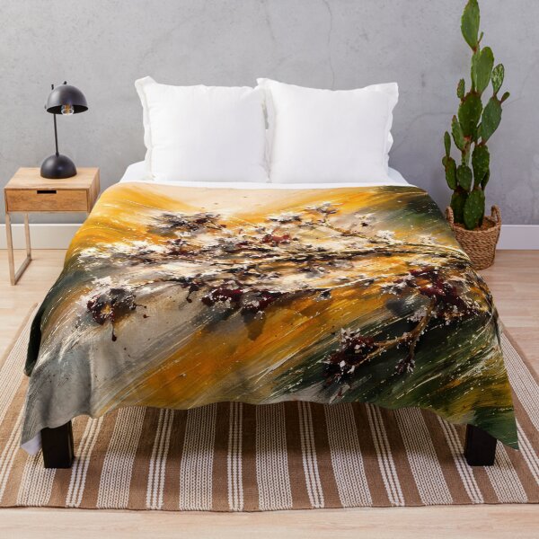 Item preview, Dynamic Blossoms on Abstract Background designed and sold by cuprum.