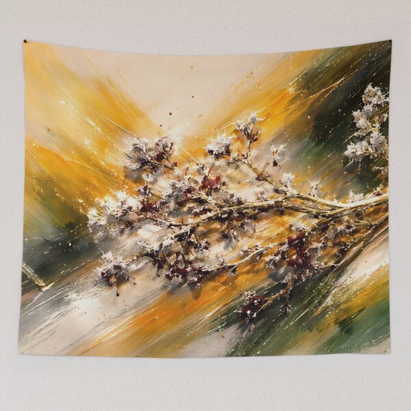 Item preview, Dynamic Blossoms on Abstract Background designed and sold by cuprum.