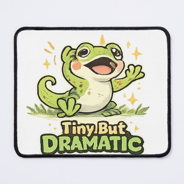 Item preview, Tiny But Dramatic Funny Cute Gecko Lizard designed and sold by Northline Creative.