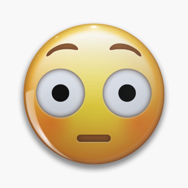 Item preview, Flushed Emoji Shocked Embarrassed Reaction Mood designed and sold by Tom-Riley.