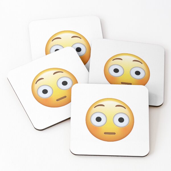 Item preview, Flushed Emoji Shocked Embarrassed Reaction Mood designed and sold by Tom-Riley.