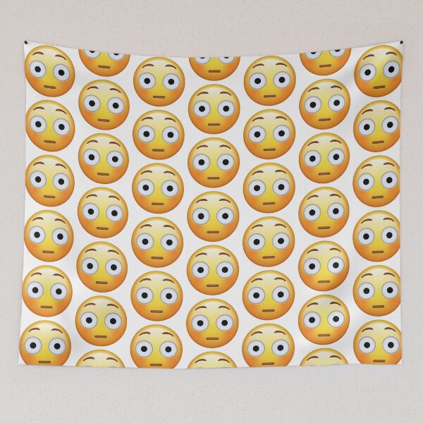 Item preview, Flushed Emoji Shocked Embarrassed Reaction Mood designed and sold by Tom-Riley.