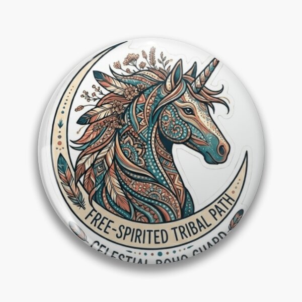 Item preview, Mystic Celestial Unicorn Boho Floral Art designed and sold by Fatomfatom.