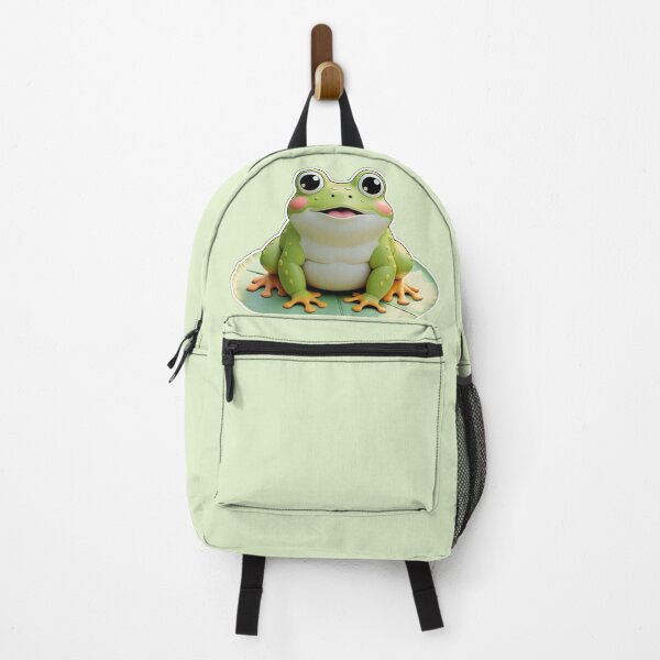 Item preview, Adorable Chonky Green Frog Cartoon designed and sold by Madhav Creations Studio.