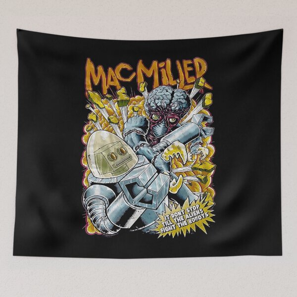 Item preview, Mac Miller Aliens Fighting Robots Macadelic designed and sold by Peggy D Schafer.