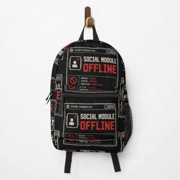 Item preview, Social Module Offline – Retro System Status Humor Design designed and sold by Mad Factory Designs.