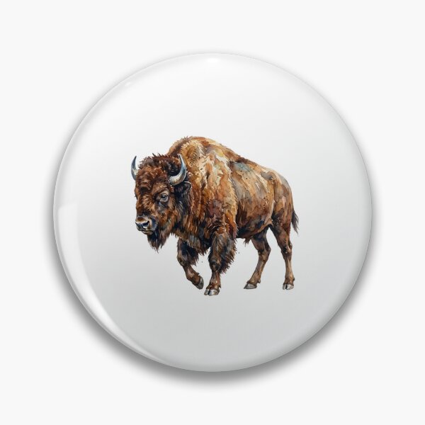 Artikelvorschau, Aquarell-Wildtiere Amerikanischer Büffel Bison entworfen und verkauft von SOUFIANE1991.