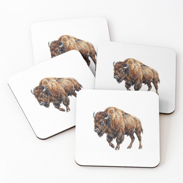Item preview, Watercolor Wildlife American  Buffalo Bison  designed and sold by SOUFIANE1991.