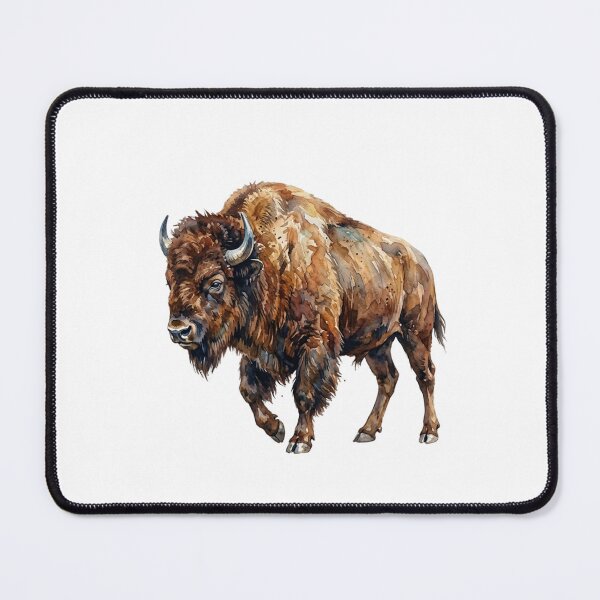 Artikelvorschau, Aquarell-Wildtiere Amerikanischer Büffel Bison entworfen und verkauft von SOUFIANE1991.
