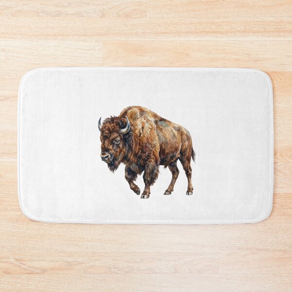 Item preview, Watercolor Wildlife American  Buffalo Bison  designed and sold by SOUFIANE1991.