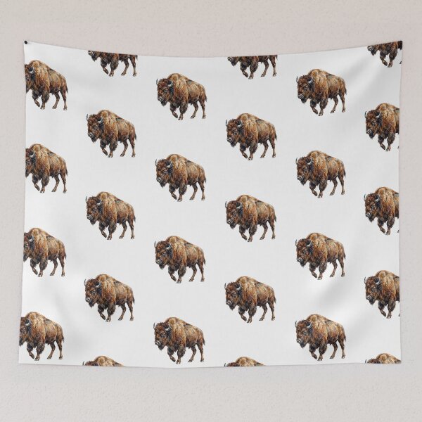 Item preview, Watercolor Wildlife American  Buffalo Bison  designed and sold by SOUFIANE1991.