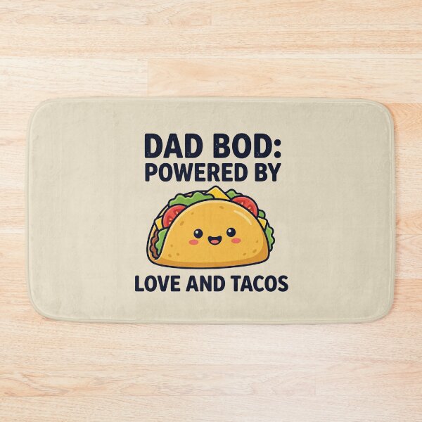 Item preview, Dad Bod Powered By Love and Tacos designed and sold by dudelinart.