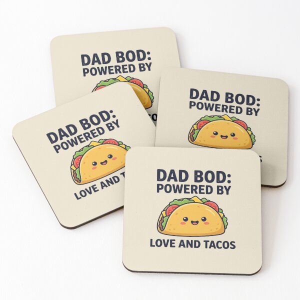 Item preview, Dad Bod Powered By Love and Tacos designed and sold by dudelinart.
