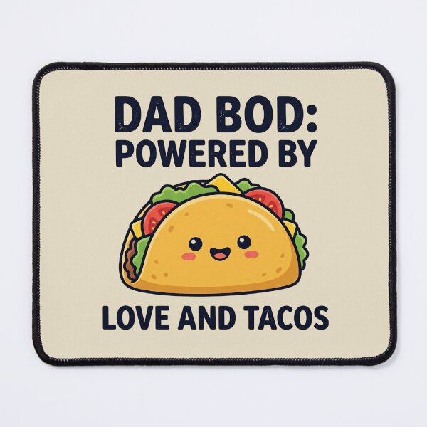 Item preview, Dad Bod Powered By Love and Tacos designed and sold by dudelinart.