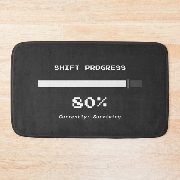Item preview, Shift Progress 80% Currently Surviving — Funny Nurse Gift | RN Shirt Nurse Humor Healthcare Worker designed and sold by KiwyStudio.