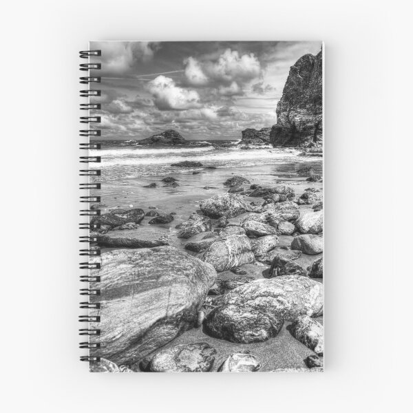 Item preview, St Agnes Rocky Beach in Monochrome designed and sold by Paul Thompson Photography.