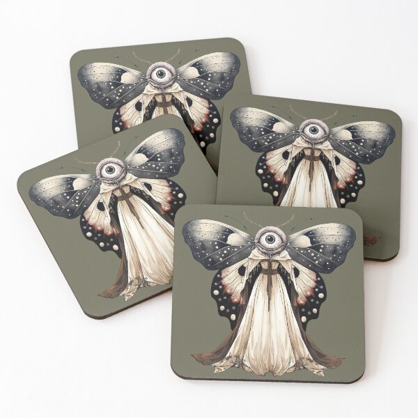 Item preview, Surreal Gothic Eye Moth Art designed and sold by Szpaku desart .
