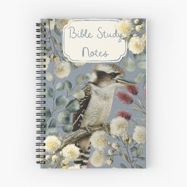 Item preview, Bible Study Notes -Kookaburra and Australian Native Flora  designed and sold by Nuevomundo Arte Designs by Anahí .
