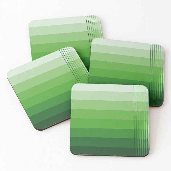 Item preview, Simple design from shades from light to dark apple green designed and sold by Cherevan.