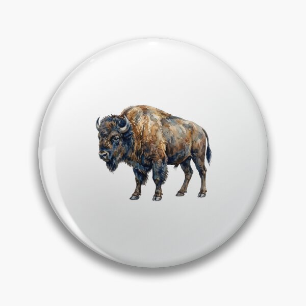 Artikelvorschau, Aquarell-Wildtiere Amerikanischer Büffel Bison entworfen und verkauft von SOUFIANE1991.