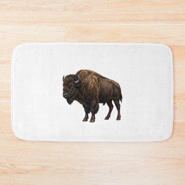 Item preview, Watercolor Wildlife American  Buffalo Bison  designed and sold by SOUFIANE1991.