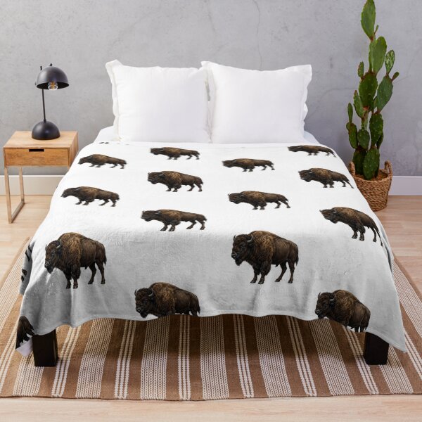 Item preview, Watercolor Wildlife American  Buffalo Bison  designed and sold by SOUFIANE1991.