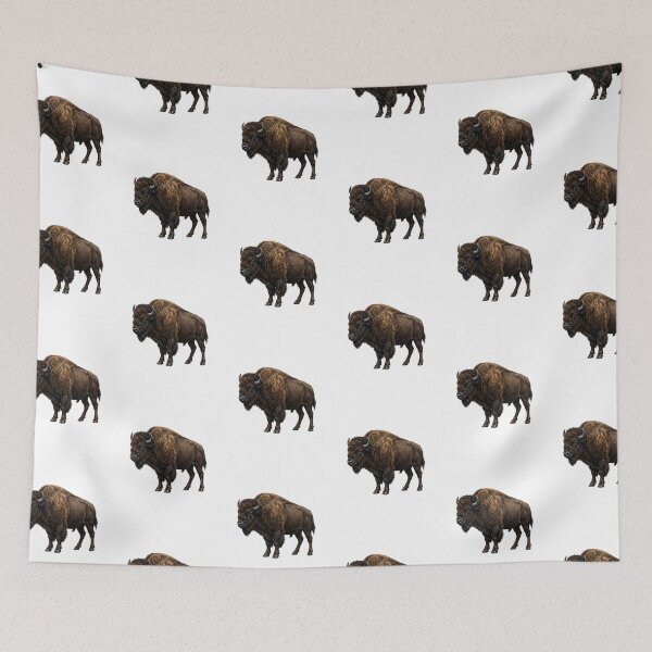 Item preview, Watercolor Wildlife American  Buffalo Bison  designed and sold by SOUFIANE1991.