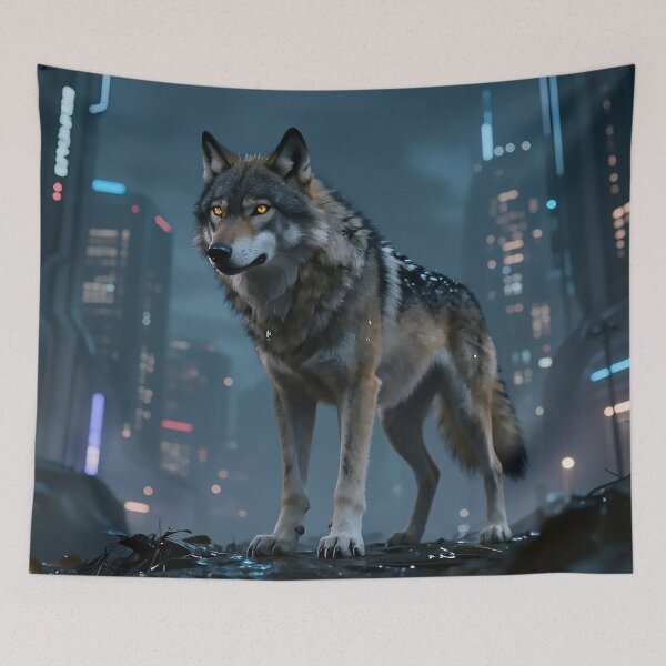 Item preview, Fantasy wolf art designed and sold by Bandey one.