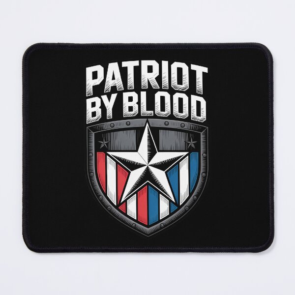 Item preview, Patriot By Blood Chrome Shield Patriotic designed and sold by OldGloryForge.
